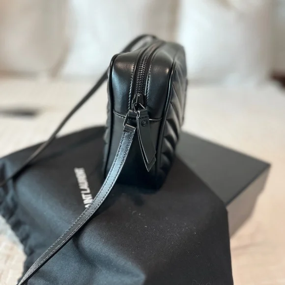 Yves Saint Laurent Quilted Camera Bag in Black - Picture 10 of 13